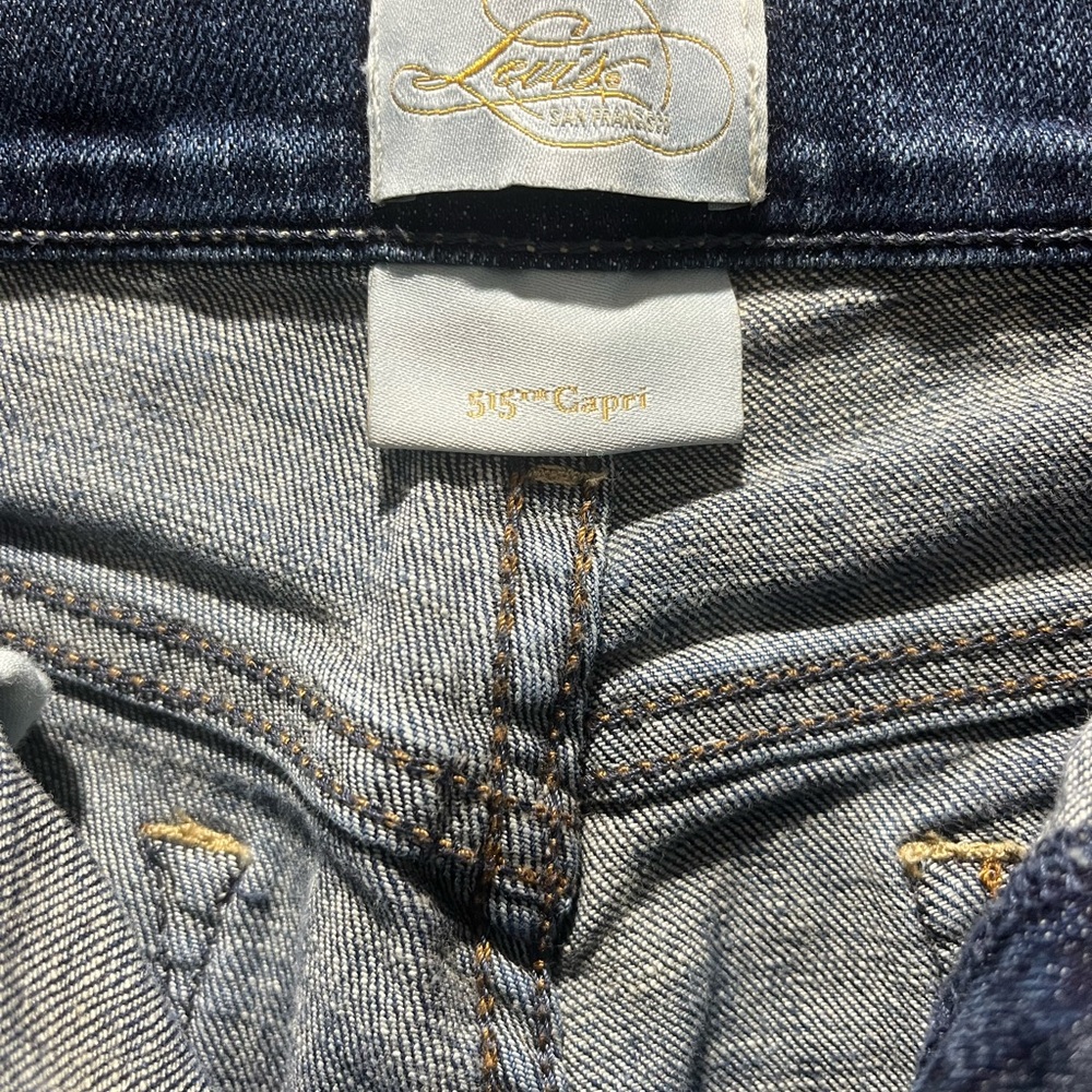 Levi's Dark Blue Straight Leg Jeans - Picture 4 of 11